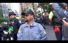 Policja rozprawia się z agresywnym członkiem antify