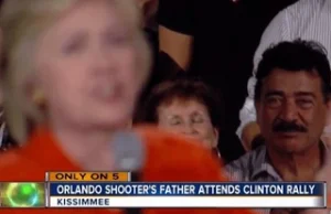 Ojciec terrorysty z Orlando zauważony na wiecu wyborczym Hillary Clinton!