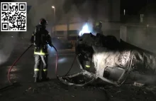 Imigranci w Grenoble we Francji spalili ponad 100 samochodów