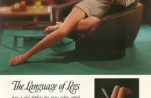 Język ciała - nogi. Playboy, 1969.