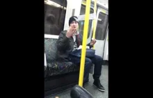 Polski rasista w Londyńskim metrze