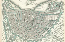 Mapa Amsterdamu z 1835