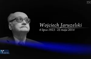 Skandal! Wiadomości TVP zaliczają gen. Jaruzelskiego w poczet postaci wybitnych