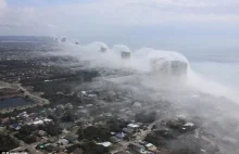 Zjawiskowa fala chmur nad Panama City