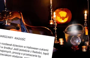 W ramach Halloween w warszawskiej Radości ktoś rozdawał cukierki ze szpilkami