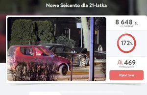 Trwa zbiórka na nowe seicento dla Sebastiana! Społeczność wspiera 21-latka