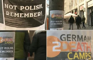 Niemiecka Polonia walczy z zakłamywaniem historii. Plakaty przy siedzibie ZDF