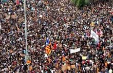 Katalonia: W demonstracjach w Barcelonie wzięło udział 300 tys. ludzi