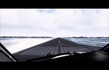 Flight Simulator FSX 2013 - Cockpit landing Helsinki Mega Airport [HD]