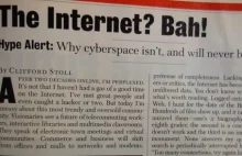 Ten artykuł z lat ’90-tych wróży kompletną klapę internetu