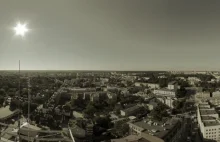 Panorama z dachu Urzędu Miejskiego w Białymstoku.