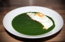 Zupa krem ze szpinaku z jajkiem