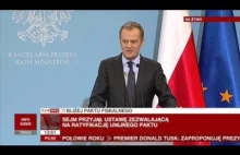 Premier Tusk nie zna założeń paktu fiskalnego...