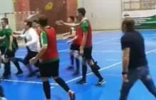 Bijatyka futsalistów na meczu Remedium Pyskowice - GKS Futsal Tychy.