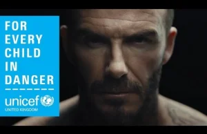 Tatuaże Beckhama ożyły - kampania UNICEF przeciwko przemocy