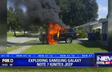 Samsung Galaxy Note 7 wybuchł i spalił Jeepa. Pamiętajcie o akcji wymiany!