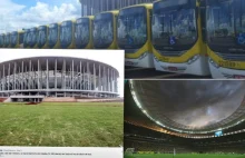 Arena mundialu zamieniła się w zajezdnię autobusową