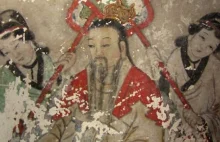 Antyczne buddyjskie freski zniszczone