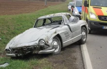 Niezwykle rzadki Mercedes zniszczony podczas przejażdżki mechaników