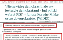 Janusz Korwin-Mikke w Strasburgu czyli podręcznikowy przykład manipulacji...