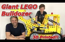 Lego 1979 Technic Bulldozer - wydrukował powiększoną wersje na drukarce 3D.