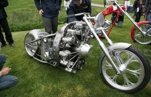 Motocykl z silnikiem gwiazdowym