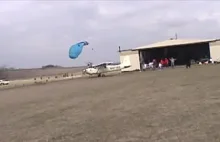 Twarde lądowanie zakończone zderzeniem z samolotem
