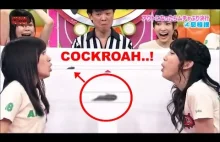 Two Japanese Girls Blow a Cockroach Battle (FUNNY & CRAZY JAPANESE GAME...