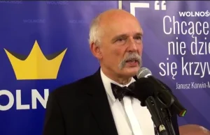 Korwin-Mikke: Zrobiłem błąd policzkując Boniego, powinienem go kijem obić