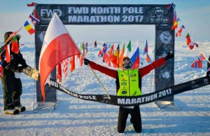 Piotr Suchenia wygrał "North Pole Marathon 2017"