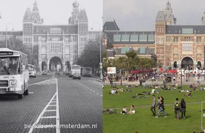 Transformacja Amsterdamu z miasta dla samochodów na miasto dla ludzi