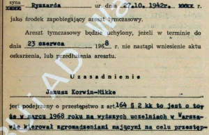 Historia pobytu w więzieniu Janusza Korwin-Mikkego