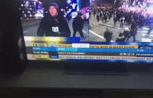 W TVN24 na żywo komentarz przechodnia o demonstracji KOD