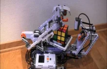 Maszyna z Lego do układania kostki Rubika!