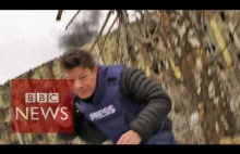 Reporter BBC w Doniecku ucieka przed ostrzałem