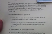 Jak Cadbury odpowiada na niewłaściwą aplikację o pracę?