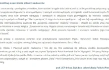 Członek Rady Polityki Pieniężnej prosi modlitwę o nawrócenie polskich naukowców