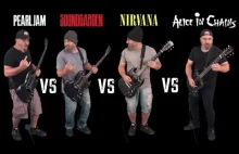Porównanie riffów gitarowych Grounge kapel, P.J vs Soundgarden Nirvana vs AiC...