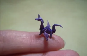 Nieprawdopodobne miniaturowe origami