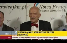 Janusz Korwin-Mikke odpowiada na ataki ze strony polityków (22.05.2014 Polsat)