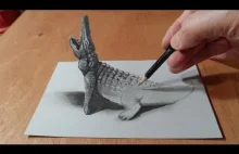 Rysowanie krokodyla 3d