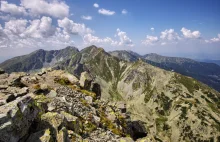 Panorama Tatr z Rohacza Płaczliwego