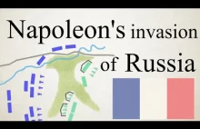 Wizualizacja inwazja Napoleona na Rosję