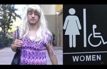 Transseksualista/tka? w żeńskiej toalecie i reakcje kobiet. [ENG]