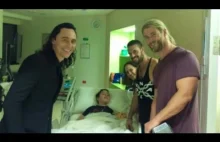 Thor odwiedza chore dzieci...