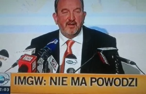 Szopka Donalda Tuska, a IMGW odpowiada: Powodzi nie będzie, nie wywołujcie...