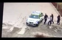 3 Szwedzkie Policjantki kontra imigrant