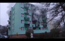 Dramatyczny pożar na ulicy Dziewińskiej we Włocławku