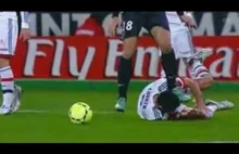 Brutalny faul Zlatana Ibrahimovica