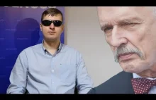 Niewidomy działacz partii Korwina: zasiłki uczą lenistwa
